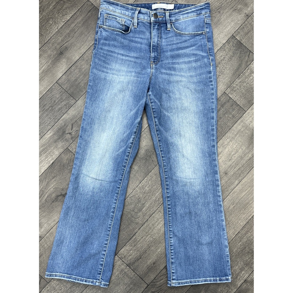 Athleta SculptTek Kick Flare Crop Jeans Womens 6 Mid Rise Stretch  25 Inseam